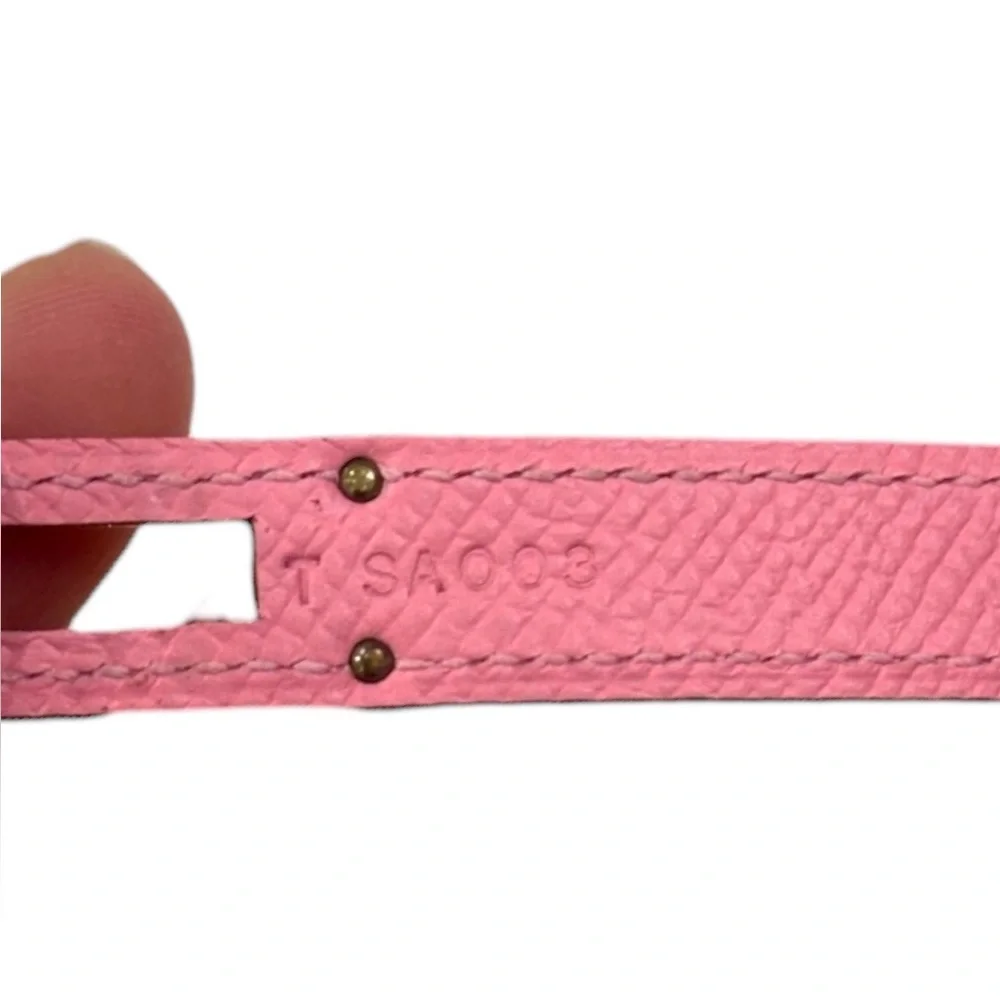 💗 𝐇𝐄𝐑𝐌𝐄𝐒 Kelly Long Wallet Rose Confetti Epsom Leather GHW 💗 - Picture 8 of 10